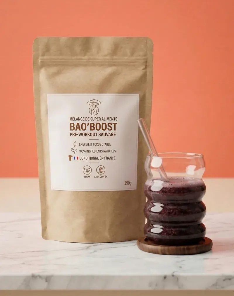 Bao'Boost, boisson énergie naturelle au baobab, alternative au café